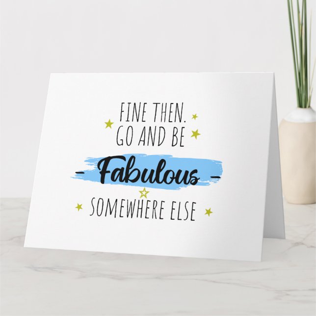 Verlassend Kollege, weg von Abschiedsgeschenk Karte (Vorderseite)