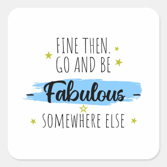 Verlassend Kollege, weg von Abschiedsgeschenk Quadratischer Aufkleber (Vorderseite)