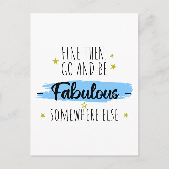 Verlassend lustige Kollegin, weg für Coworker Postkarte (Vorderseite)