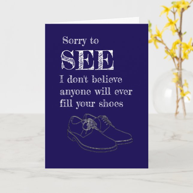 verlassend lustiger Mitarbeiter Karte (Gelbe Blume)