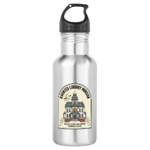 Verlassene Bibliothek Salem Geist Vintage Hallowee Edelstahlflasche
