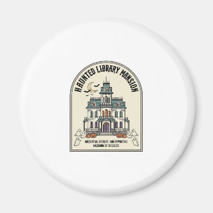 Verlassene Bibliothek Salem Geist Vintage Hallowee Magnet