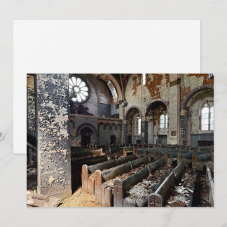 Verlassene Kirche Feiertagskarte