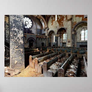 Verlassene Kirche Poster