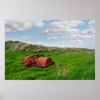 verlassene, rieselfähige schwere Rolle Poster