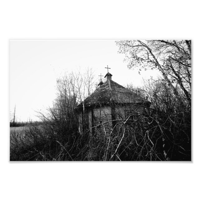 Verlassene Saskatchewan-Kirche Fotodruck (Vorne)