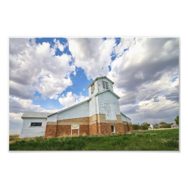 Verlassene Saskatchewan-Kirche Fotodruck (Vorne)