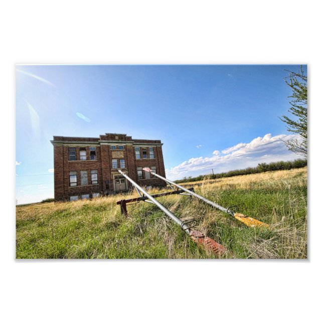 Verlassene Saskatchewan-Kirche Fotodruck (Vorne)