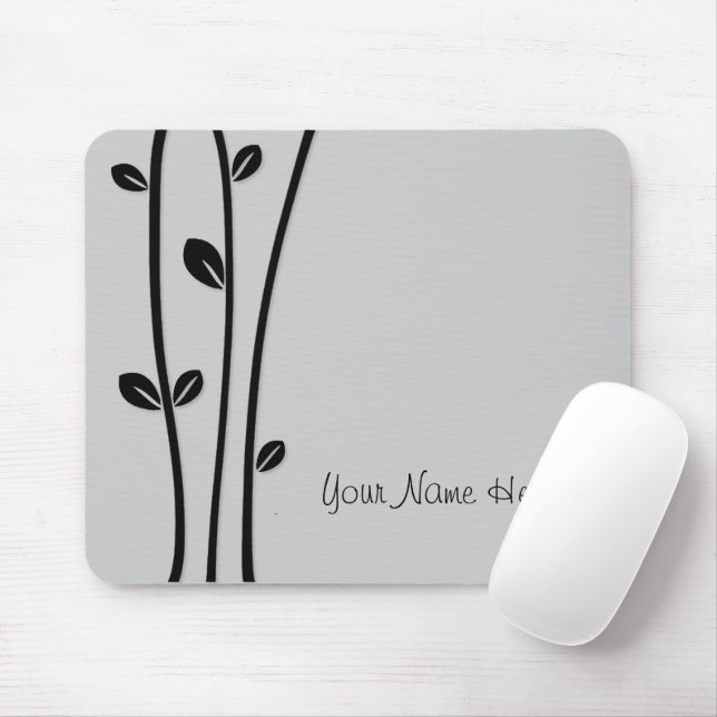 Verlassene schwarze Zweige Mousepad (Mit Mouse)