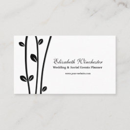 Verlassene schwarze Zweige Visitenkarte