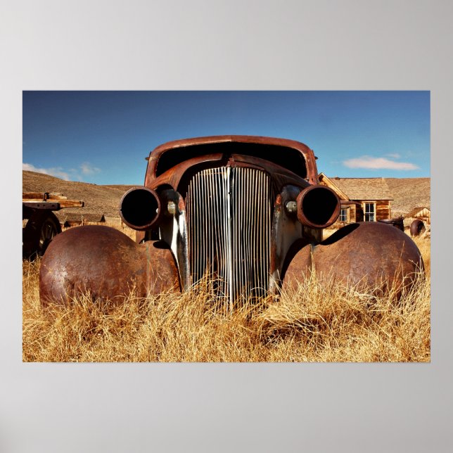 Verlassener Bodie-Wagen Poster (Vorne)