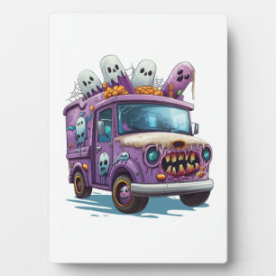 Verlassener Eiscreme-Wagen Fotoplatte