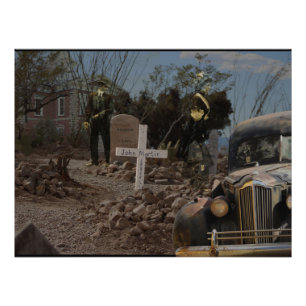 Verlassener Friedhof in Tombstone Fotodruck