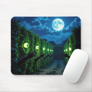 Verlassener Horror-Heckenlabyrinth Mousepad