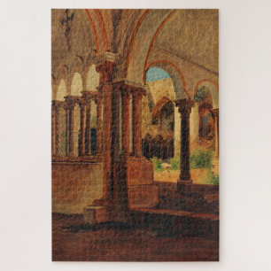Verlassener Klosterhof Puzzle