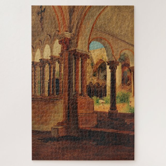 Verlassener Klosterhof Puzzle (Vertikal)