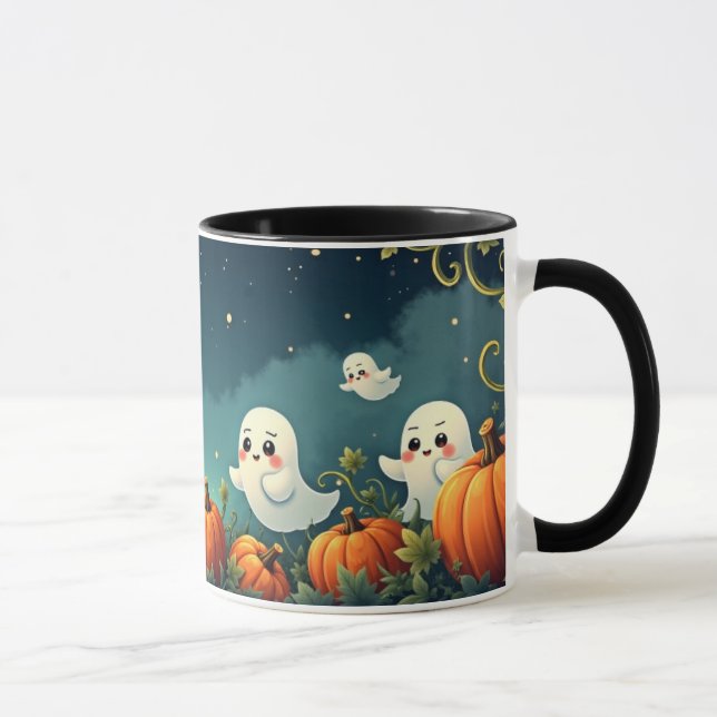 Verlassener Kürbisfeld Tasse (Rechts)