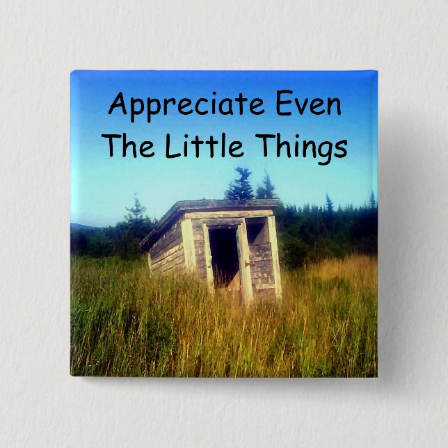 Verlassener Nebengebäude-Knopf Button (Vorderseite)