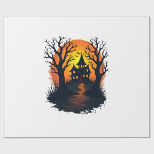 Verlassener Wald � Gruseliger Halloween-Natur-Tee Geschenkpapier