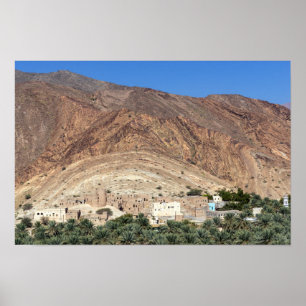 Verlassenes Dorf Birkat Al Mawz - Oman Poster
