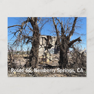 Verlassenes Gebäude, Route 66, Newberry Springs, C Ankündigungspostkarte