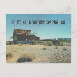 Verlassenes Gebäude, Route 66, Newberry Springs, C Ankündigungspostkarte