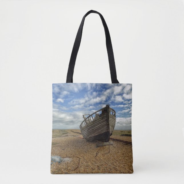 Verlassenes hölzernes Fischerboot | Dungeness (Vorderseite)