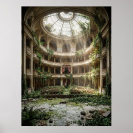 Verlassenes Theater, von der Natur zurückerobert Poster