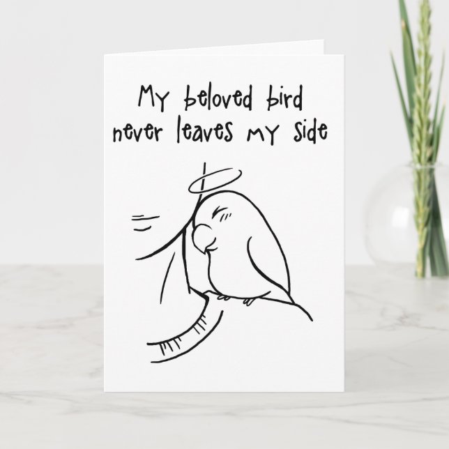 Verlasst nie meine Seite Karte (Vorderseite)