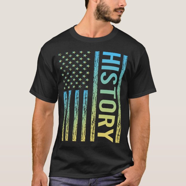 Verlauf der Flagge T-Shirt (Vorderseite)