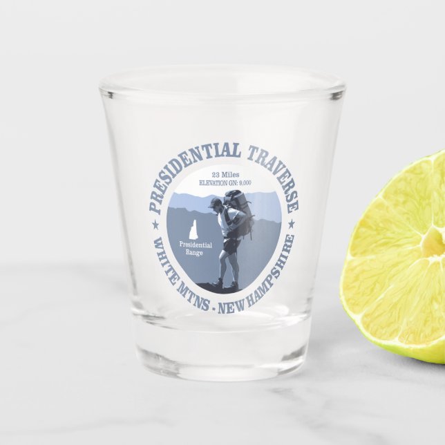 Verlauf des Präsidenten (BG) Schnapsglas (Vorderseite)