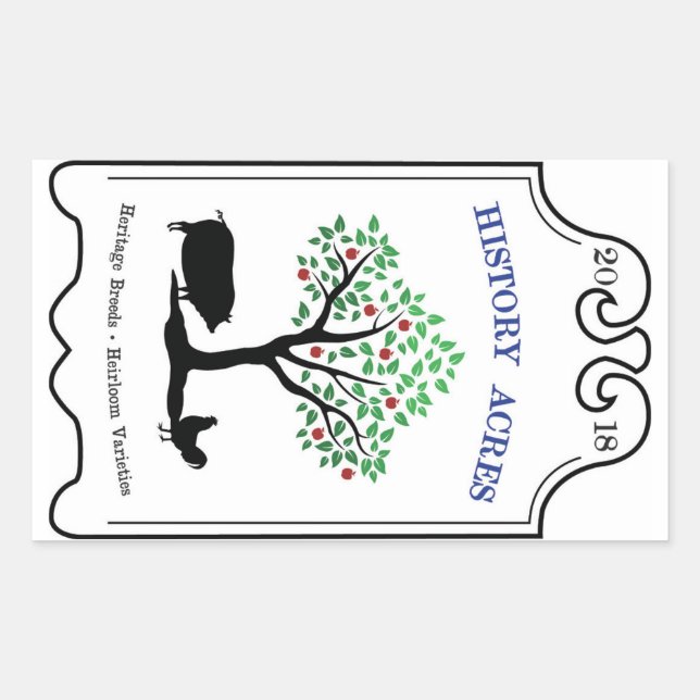 Verlauf erfasst Logo-Aufkleber Rechteckiger Aufkleber (Vorderseite)