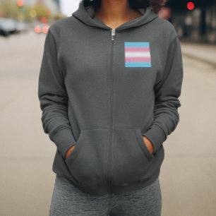 Verlaufende Transgender-Stolzflagge - Trans Flagge Hoodie