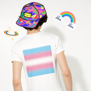 Verlaufende Transgender-Stolzflagge - Trans Flagge T-Shirt