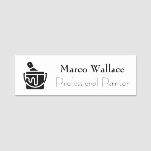 Verleiher für berufliche Malerlogo Namensschild