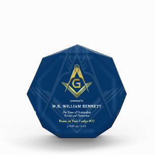 Verleihung der Acryl-Freimaurer   Masonic Plaques Fotoblock