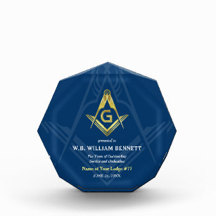 Verleihung der Acryl-Freimaurer   Masonic Plaques Fotoblock