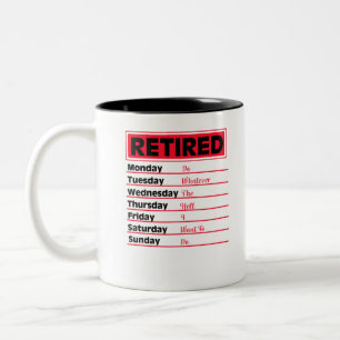 Verleihung des Zeitplans 2020 Zweifarbige Tasse