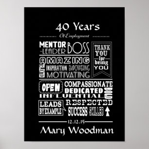 Verleihungsgeschenk für den Boss-Preis für den lan Poster