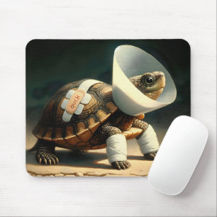 Verletzte Tortoise mit Con Mousepad