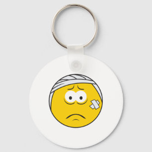 Verletztes Boo Boo Gesicht Schlüsselanhänger