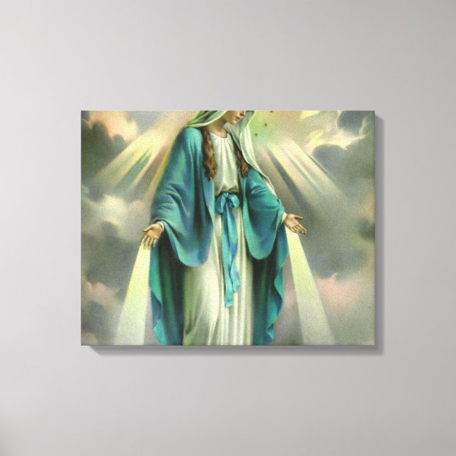 Verletzungen von Virgin Mary Leinwanddruck (Vorderseite)