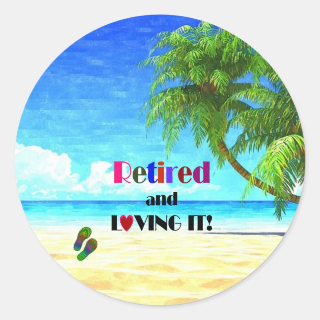 Verleumde es und liebe es! runder aufkleber (Vorderseite)