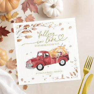Verlieb dich Baby-Baby-Party Serviette