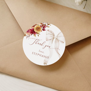 Verlieb dich Baby Shower Aufkleber