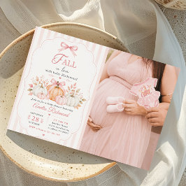 Verlieb dich Baby Shower Foto Einladung