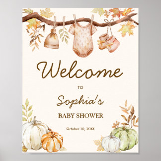 Verlieb dich Baby Shower Willkommen Poster