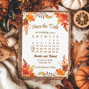 Verlieb dich Boho Floral Hochzeitskalender Save The Date