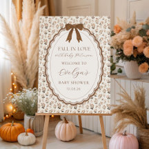 Verlieb dich in den Herbst-Baby-Shower-Willkommens