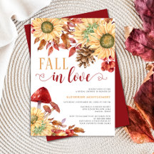 Verlieb dich Pilz Sonnenblume Herbst Brause Shower